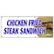 Signmission CHICKEN FRIED STEAK SANDWICH BANNER SIGN sausage gravy fresh crispy B-96 Chicken Fried Steak Sand - alternate 1